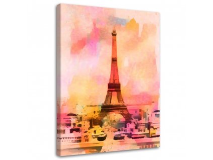 Vászonkép Színes Eiffel-torony - Andrea Haase