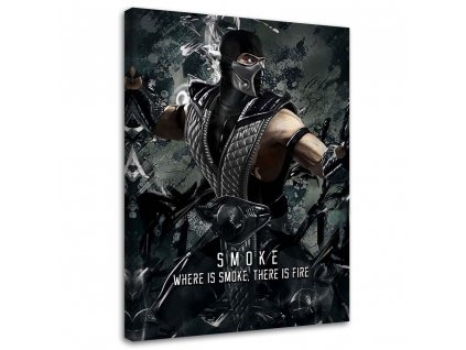 Vászonkép Mortal Kombat játék karaktere Smoke - SyanArt