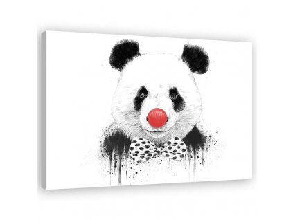 Vászonkép Panda bohóc orral - Rykker
