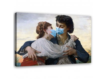 Vászonkép Pandémiás csók - Jose Luis Guerrero
