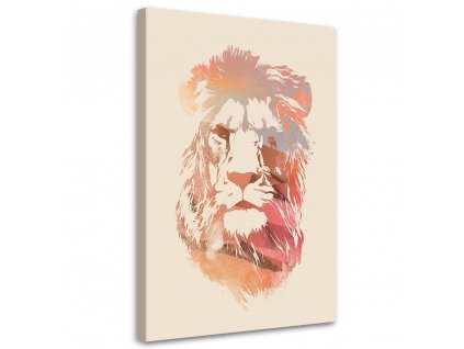 Vászonkép Egy büszke oroszlán portréja - Robert Farkas