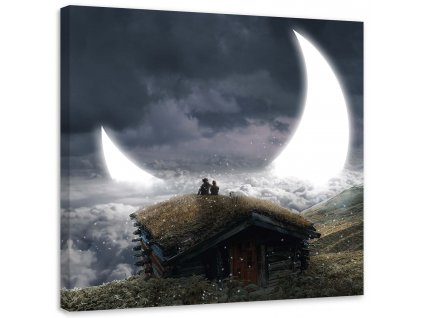 Vászonkép A Hold látványa - Zehem Chong