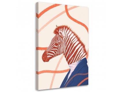 Kép Zebra narancssárga állat absztrakció - Bryantama Art