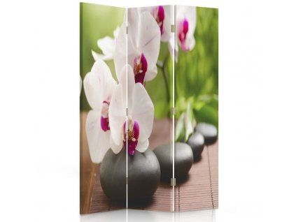 Paraván Orchidea és csillogó kövek