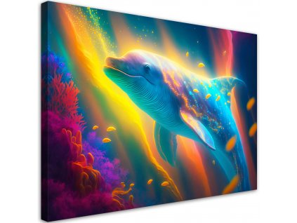 Vászonkép Gyönyörű delfin