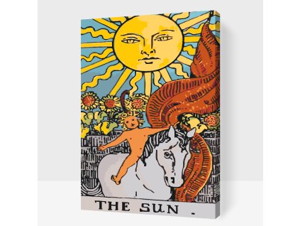 Festés számok szerint Nap tarot kártya