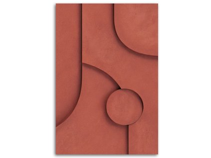 Vászonkép 3D geometriai dombormű