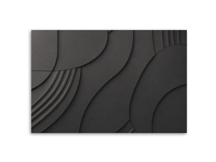 Vászonkép Fekete relief 3D