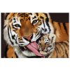 Vászonkép Tigris és kis tigris