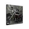 Órás falikép Sötét motorkerékpár