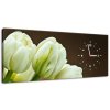 Órás falikép Gyönyörű fehér tulipán