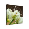 Órás falikép Gyönyörű fehér tulipán