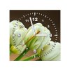 Órás falikép Gyönyörű fehér tulipán