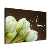 Órás falikép Gyönyörű fehér tulipán