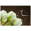 Órás falikép Gyönyörű fehér tulipán
