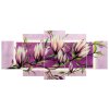Kézzel festett kép Édes magnóliák - 5 részes