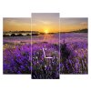 Órás falikép Levendulamezo - 3 részes
