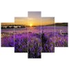 Órás falikép Levendulamezo - 5 részes