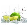 Órás falikép Zöld lime - 3 részes