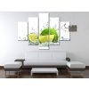 Órás falikép Zöld lime - 5 részes