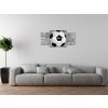 Órás falikép Focilabda - 3 részes