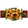 Órás falikép Csodaszép napraforgók - 5 részes