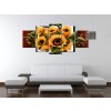 Órás falikép Csodaszép napraforgók - 5 részes