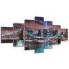Órás falikép Manhattan panoráma - 7 részes