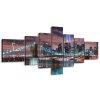 Órás falikép Manhattan panoráma - 7 részes