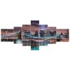 Órás falikép Manhattan panoráma - 7 részes