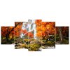 Órás falikép őszi vízesés - 5 részes