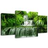 Órás falikép Vízesés az esoerdőben - 3 részes