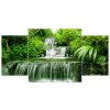 Órás falikép Vízesés az esoerdőben - 3 részes