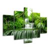 Órás falikép Vízesés az esoerdőben - 5 részes