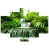 Órás falikép Vízesés az esoerdőben - 5 részes