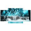 Órás falikép Vízesés a kék dzsungelben - 3 részes