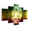 Órás falikép Legendás Bob Marley - 5 részes