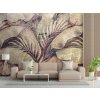 Fotótapéta Pálmalevelek, dzsungel beton utánzaton