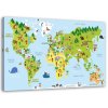 Vászonkép Oktatási térkép