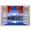Vászonkép Ablak - fuji vulkán