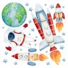 Falmatrica gyerekeknek Solar system - Föld, rakéták és urhajós