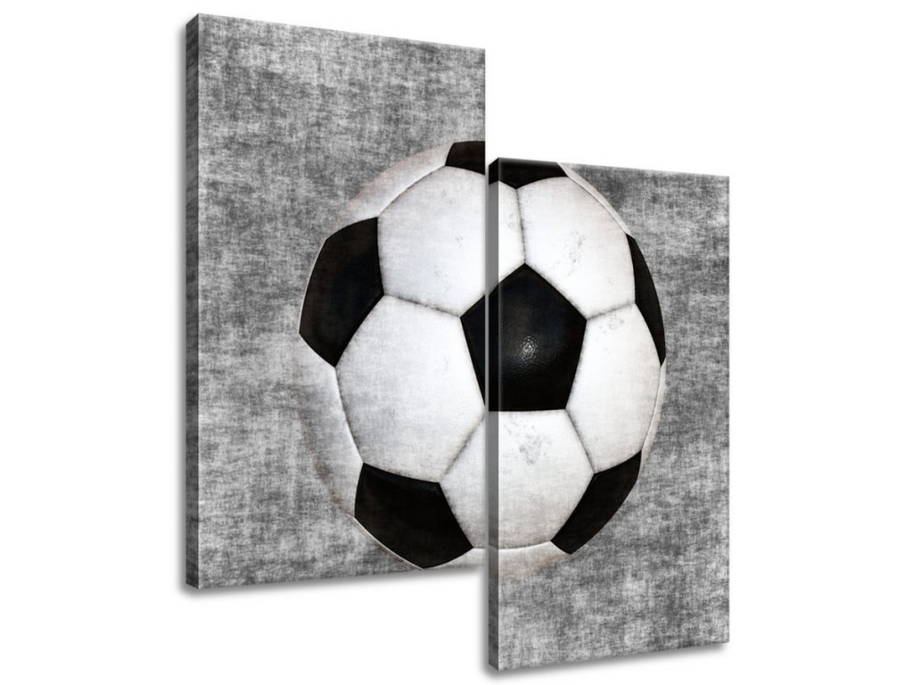 2 dielny obraz na plátne Futbalová lopta