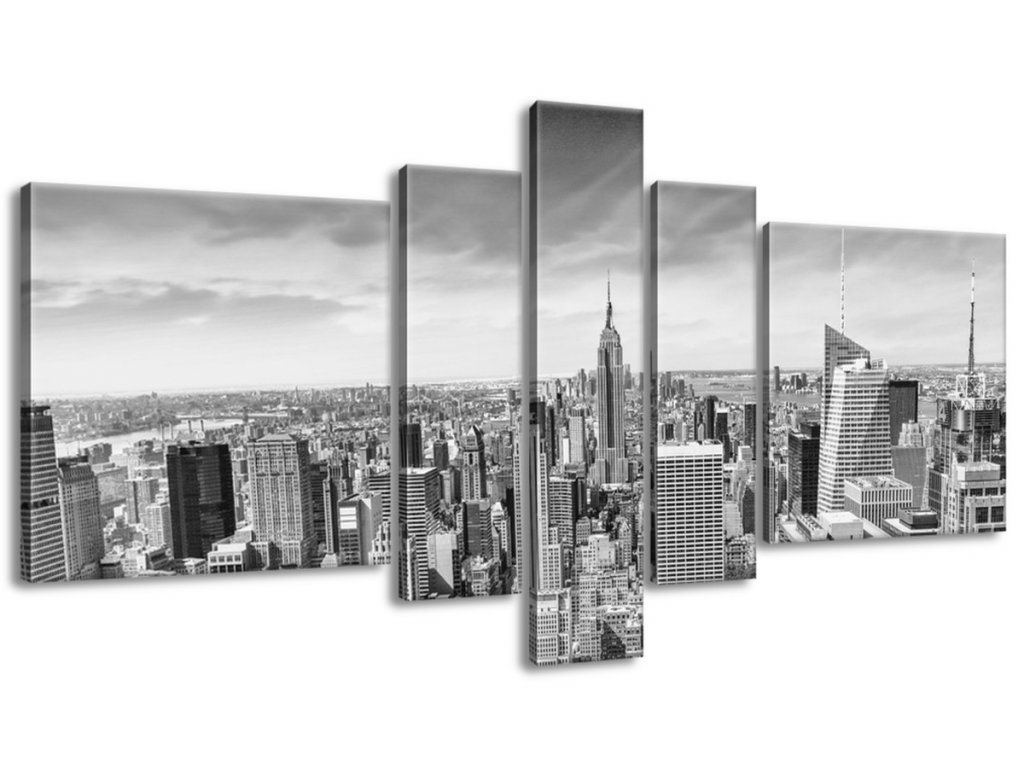 5 dielny obraz na plátne Obrovské mrakodrapy v New Yorku