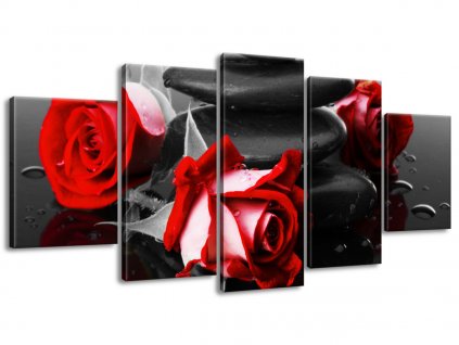 5 dielny obraz na plátne Roses and spa