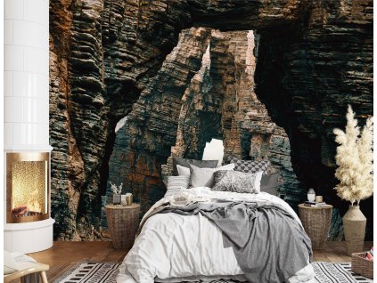 Fototapeta Tunel v skalách
