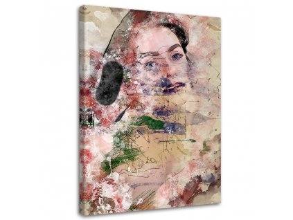 Obraz na plátne Abstraktná tvár ženy