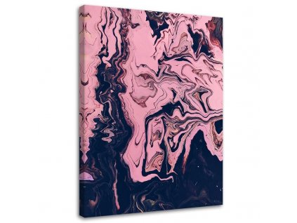 Obraz na plátne Abstraktné maľované v ružovej farbe