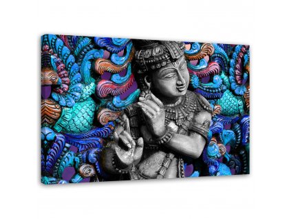 Obraz na plátne Budha na mozaikovom pozadí