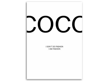 Obraz na plátne Coco Chanel citát