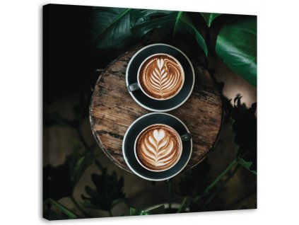 Obraz na plátne Káva latte